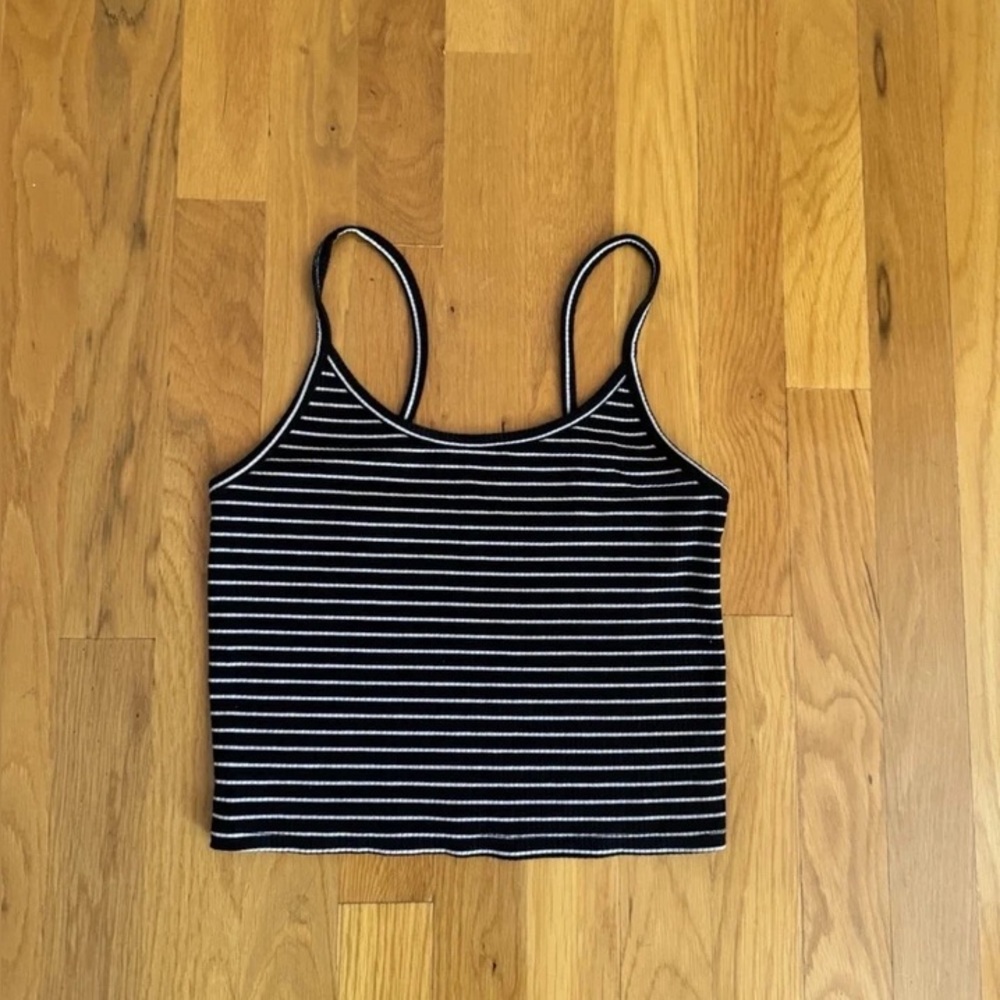 Striped Black and White Women's Top